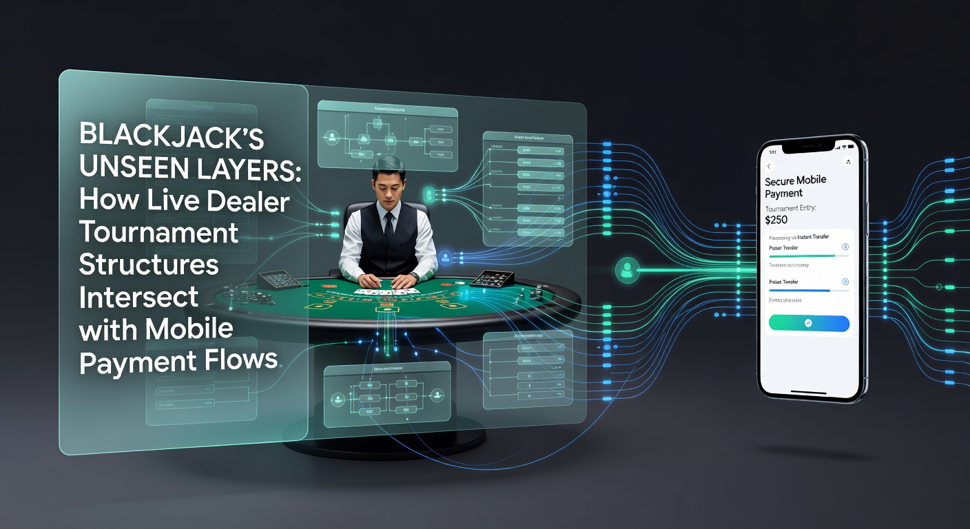 Mobiele betaling en layered promoties in een live blackjack toernooi interface
